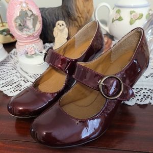 Sofft Burgundy Mary Jane Pumps | Poshmark